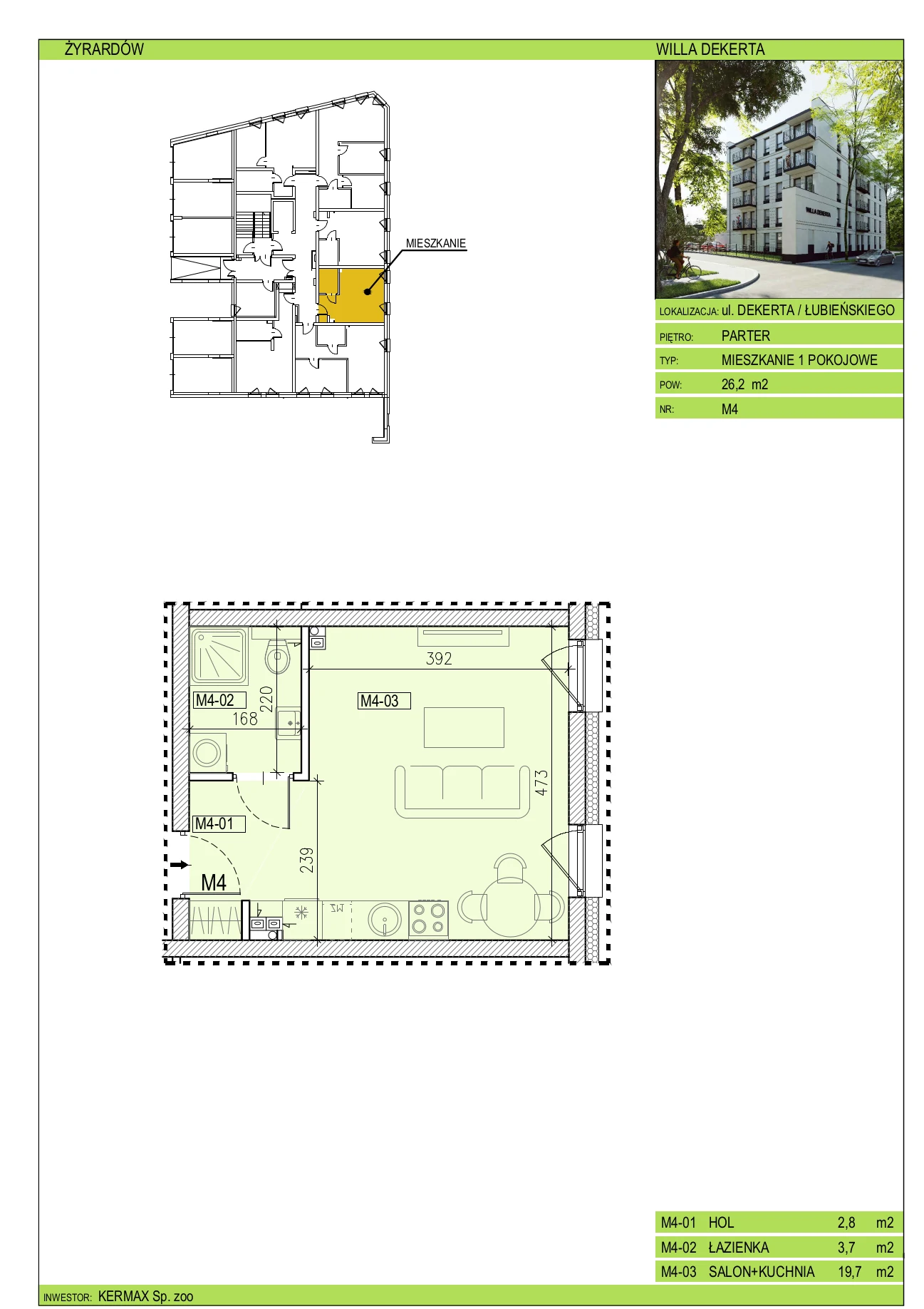 Willa Dekerta Mieszkanie nr 4