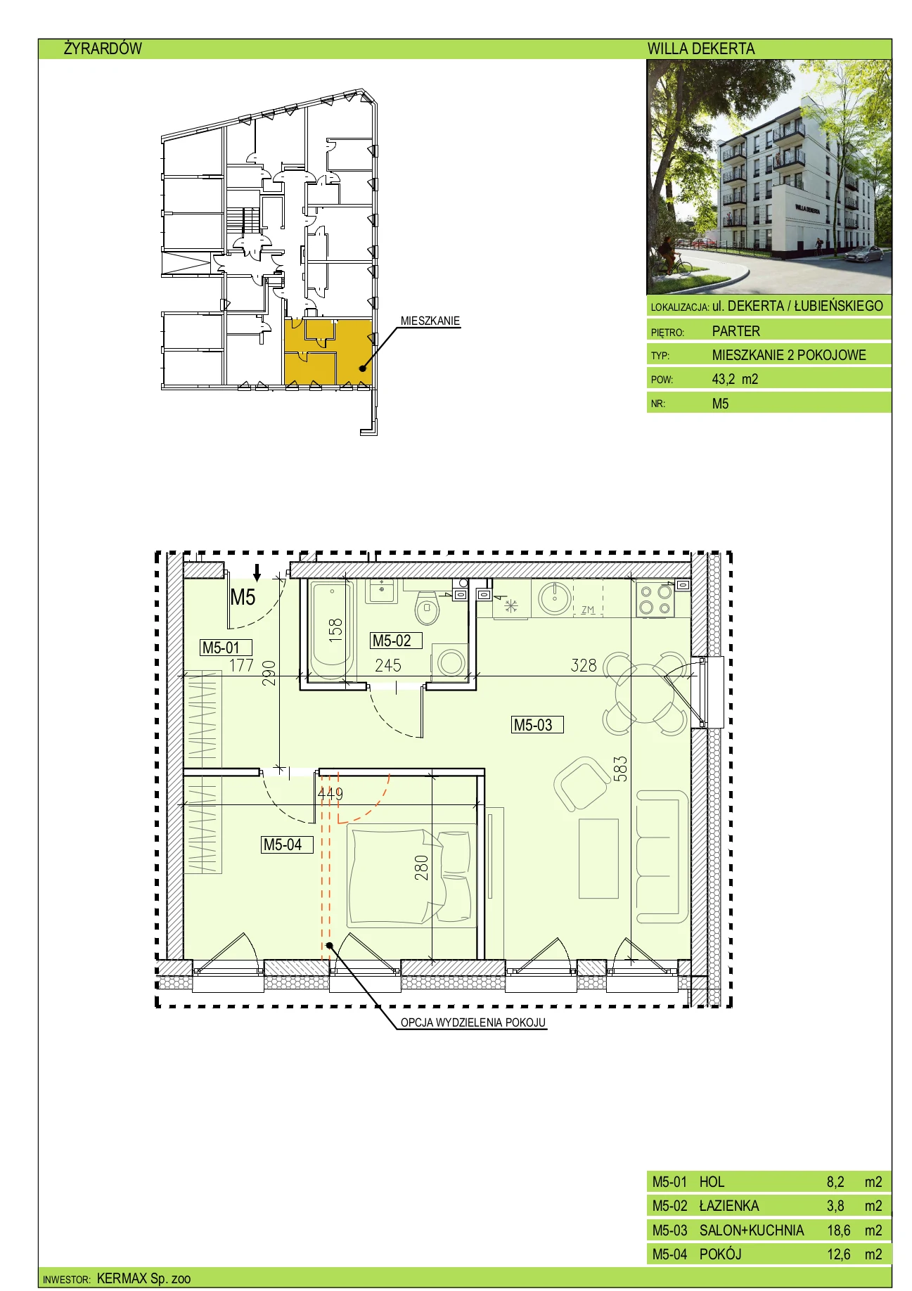 Willa Dekerta Mieszkanie nr 5