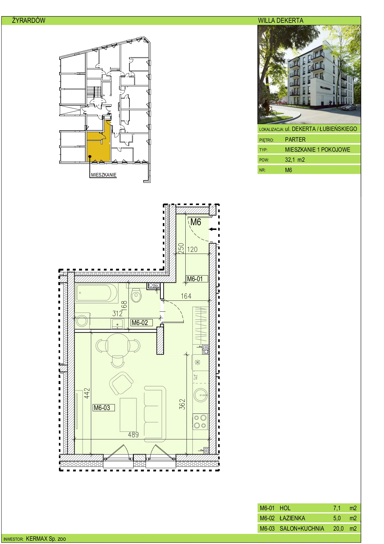 Willa Dekerta Mieszkanie nr 6