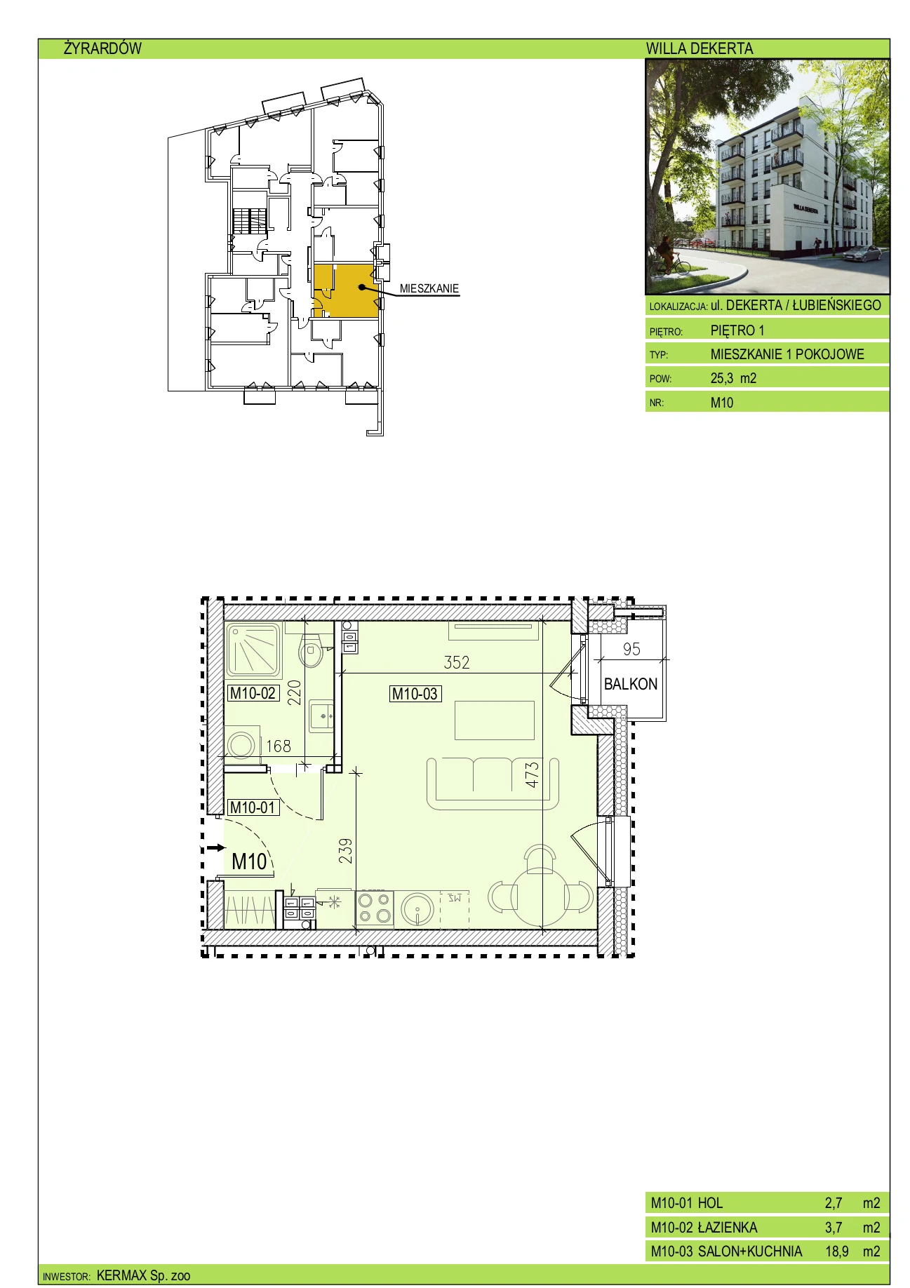 Willa Dekerta Mieszkanie nr 10