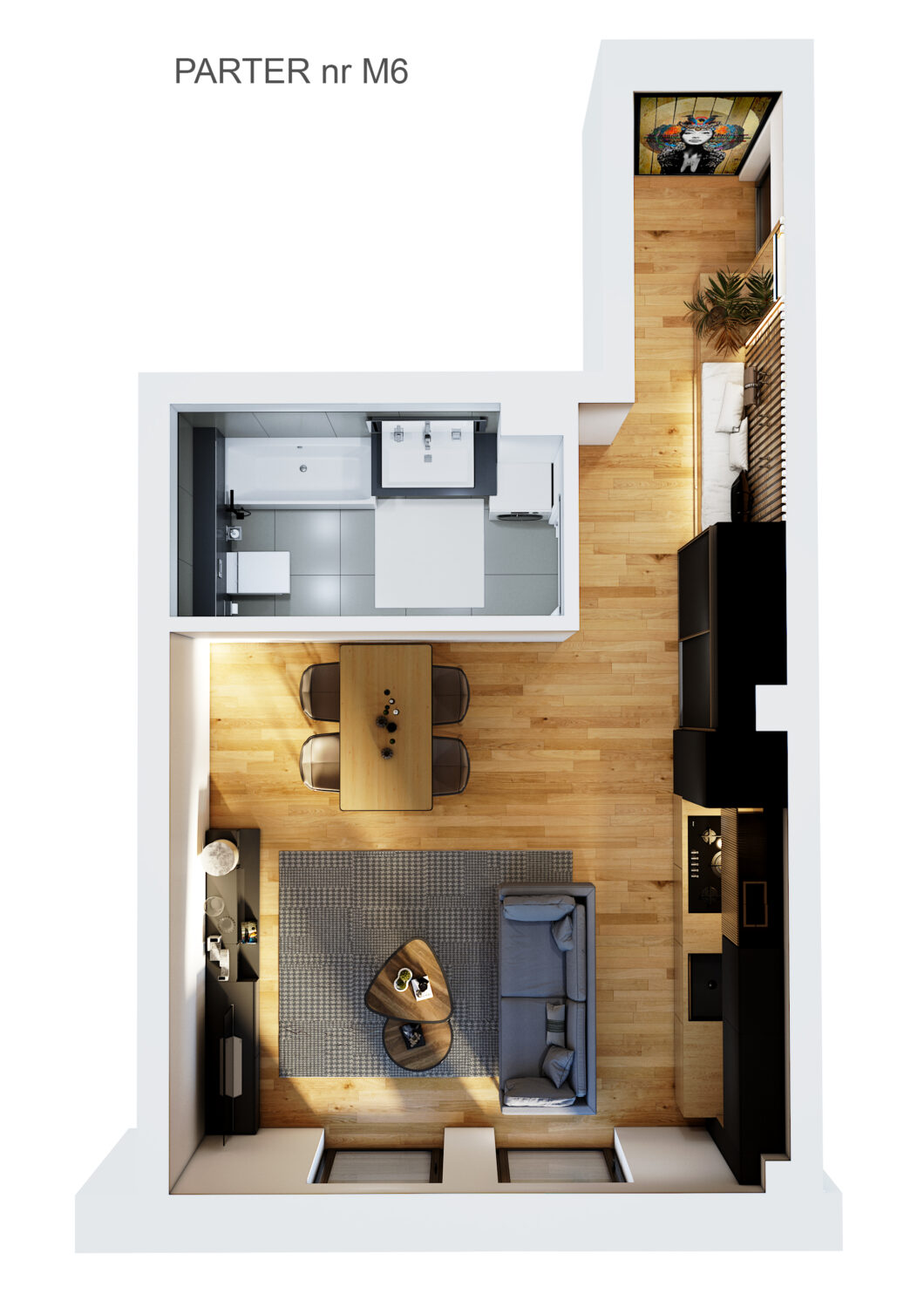 Willa Dekerta parter mieszkanie nr 6