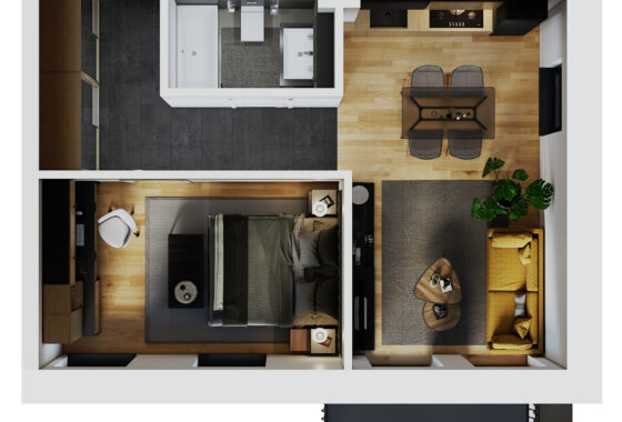 Willa Dekerta mieszkanie numer 17 wizualizacja